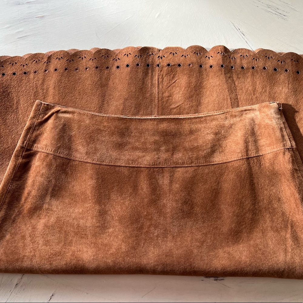 Karen Kane brown suede skirt size 6
